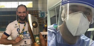 Vôlei: jogador deixa quadra e assume linha de frente no combate ao covid-19