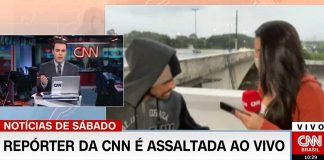 Repórter da CNN é assaltada ao vivo por homem com faca