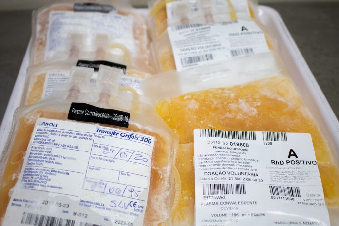 Hemoam convoca doadores recuperados da covid-19 para coleta de plasma convalescente