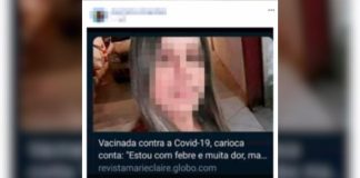 'Fake': voluntária relatou febre e dores no corpo após tomar a CoronaVac