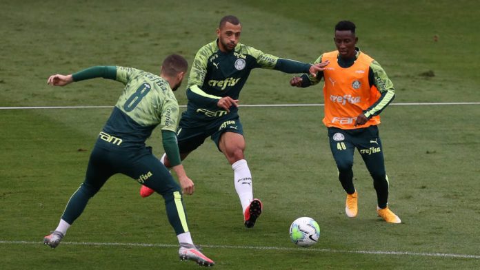 Palmeiras encerra preparação para clássico contra o Santos