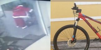 Homem vestido de Papai Noel rouba bicicleta em São José dos Campos