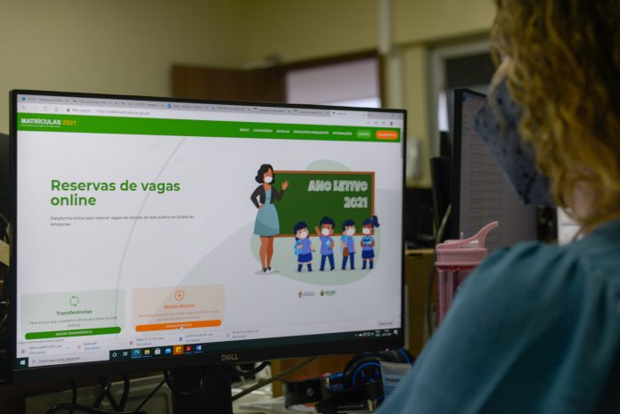 No Am matrículas das redes municipal e estadual de ensino serão on-line