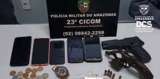 PM prende 14 pessoas e apreende cinco armas de fogo