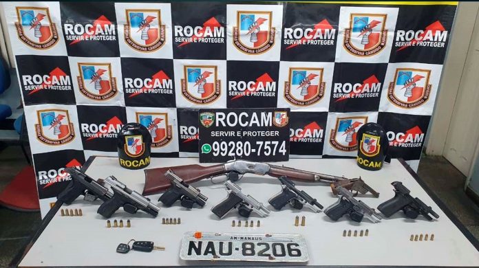 Em Manaus, Polícia Militar apreende arsenal e registra 37 prisões