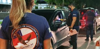 Detran-AM realiza operações e flagra 58 motoristas alcoolizados