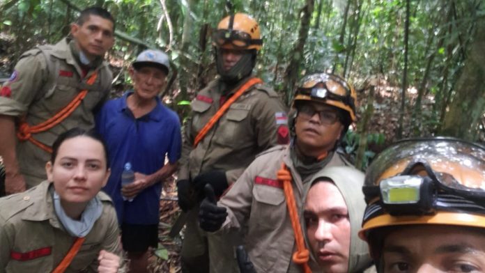 Idoso desaparecido em área de mata na UFAM é encontrado por equipes dos bombeiros