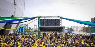 Em dias de jogos do Brasil, Arena da Amazônia recebe arrecadação de brinquedos