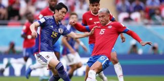 Costa Rica marca após falha do goleiro do Japão e ainda respira na Copa