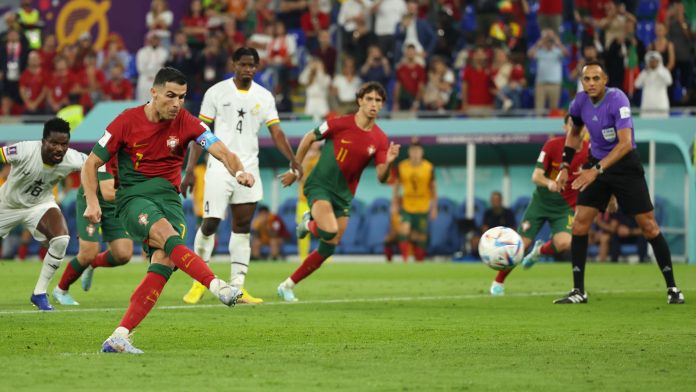 Com gol histórico de Cristiano Ronaldo, Portugal vence Gana por 3 a 2