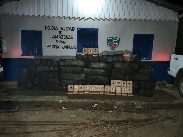 Mais de 1 tonelada de droga é apreendida em ilha do Amazonas