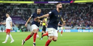 Giroud e Mbappé fazem França superar Polônia e avançar para as quartas