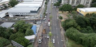 Obras na Djalma Batista iniciam e avenida é interditada pela Prefeitura de Manaus