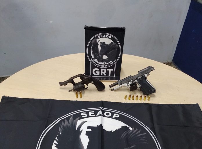 SSP-AM prende homem em posse de armas de fogo e entorpecentes